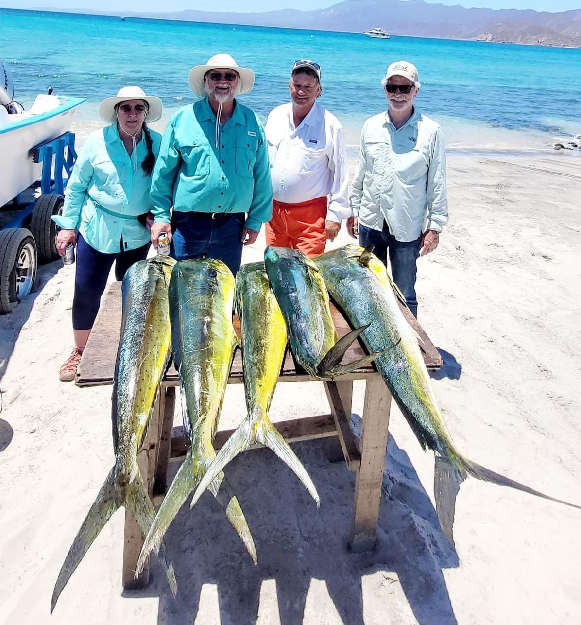 Ken fishing with his clients